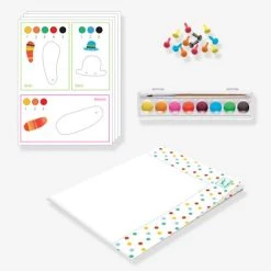 Peinture - La Famille Renard DJECO Bleu - Djeco -vertbaudet shop peinture la famille renard djeco 2