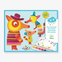 Peinture - La Famille Renard DJECO Bleu - Djeco