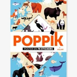 Poppik Animaux Du Monde MILAN Blanc - Hachette