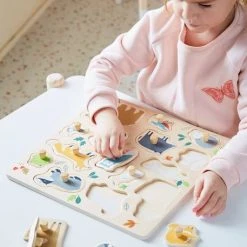 Puzzle Bouton Forêt En Bois FSC® Multicolore - Vertbaudet -vertbaudet shop puzzle bouton foret en bois fsc 3