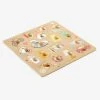 Puzzle Bouton Happy En Bois FSC® Multicolore - Vertbaudet