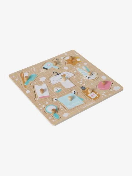 Puzzle Bouton Salle De Bain En Bois FSC® Multicolore - Vertbaudet 2 Puzzle Bouton Salle De Bain En Bois FSC® Multicolore - Vertbaudet – Image 2