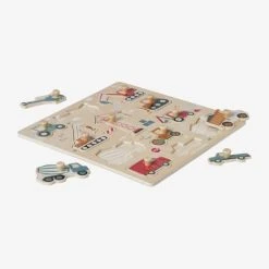 Puzzle Boutons Chantier En Bois FSC® Jaune - Vertbaudet -vertbaudet shop puzzle boutons chantier en bois fsc 4