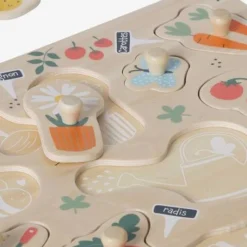 Puzzle Boutons Jardin En Bois FSC® Multicolore - Vertbaudet -vertbaudet shop puzzle boutons jardin en bois fsc 3