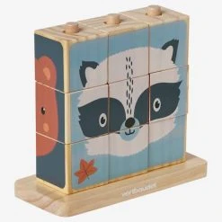 Puzzle De Cubes à Empiler En Bois FSC® Bois - Vertbaudet -vertbaudet shop puzzle de cubes a empiler en bois fsc 1