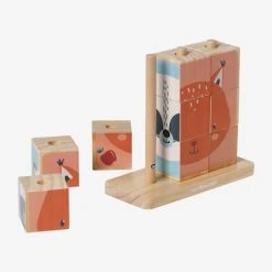 Puzzle De Cubes à Empiler En Bois FSC® Bois - Vertbaudet -vertbaudet shop puzzle de cubes a empiler en bois fsc 2