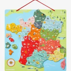 Puzzle De La France Magnétique En Bois FSC® Multicolore - Vertbaudet -vertbaudet shop puzzle de la france magnetique en bois fsc 1