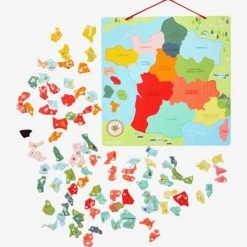 Puzzle De La France Magnétique En Bois FSC® Multicolore - Vertbaudet -vertbaudet shop puzzle de la france magnetique en bois fsc 2