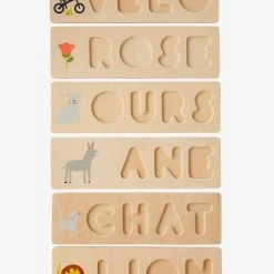 Puzzle Des Mots à Encastrer En Bois FSC® Multicolore - Vertbaudet -vertbaudet shop puzzle des mots a encastrer en bois fsc 3