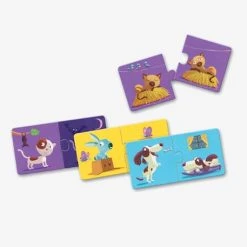 Puzzle Duo Les Contraires DJECO Multicolore - Djeco