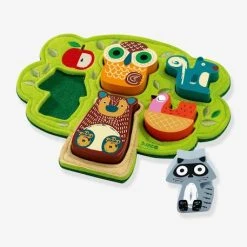 Puzzle Feutrine Oski - DJECO Vert - Djeco -vertbaudet shop puzzle feutrine oski djeco 2