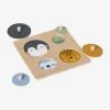 Puzzle Formes Rondes Animaux En Bois FSC® Multicolore - Vertbaudet