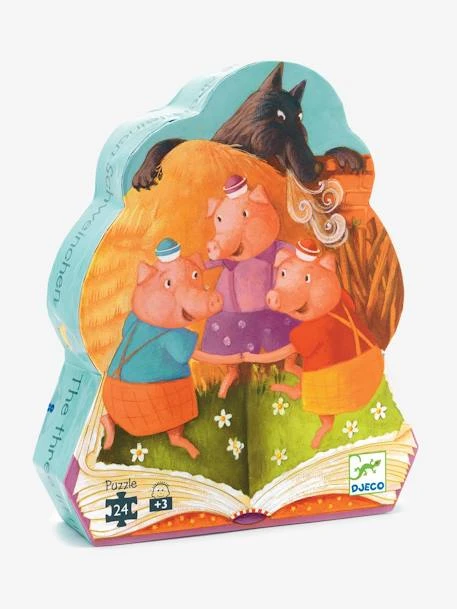Puzzle Les 3 Petits Cochons 24 Pièces DJECO Multicolore - Djeco 1 Puzzle Les 3 Petits Cochons 24 Pièces DJECO Multicolore - Djeco