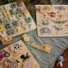 Puzzle Lettres à Encastrer En Bois FSC® Multicolore - Vertbaudet