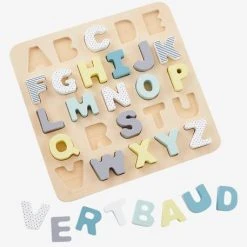 Puzzle Lettres à Encastrer En Bois FSC® Multicolore - Vertbaudet -vertbaudet shop puzzle lettres a encastrer en bois fsc 3