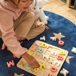 Puzzle Lettres à Encastrer En Bois FSC® Multicolore - Vertbaudet -vertbaudet shop puzzle lettres a encastrer en bois fsc 5