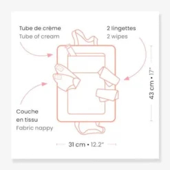 Sac à Langer - DJECO Rose - Djeco -vertbaudet shop sac a langer djeco 2