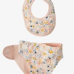 Sac à Langer Poupon + Couche + Bavoir En Gaze De Coton Rose - Vertbaudet -vertbaudet shop sac a langer poupon couche bavoir en gaze de coton 5