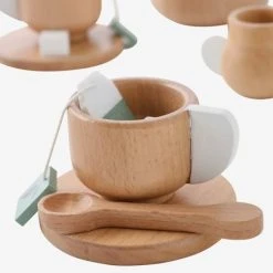 Service à Thé En Bois FSC® Blanc - Vertbaudet -vertbaudet shop service a the en bois fsc 3
