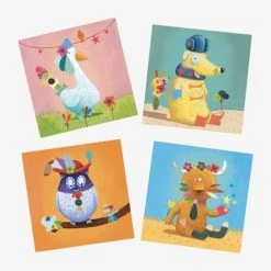 Stickers Créer Des Animaux DJECO Multicolore - Djeco -vertbaudet shop stickers creer des animaux djeco 3