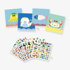 Stickers Marins DJECO Jaune - Djeco 5 Stickers Marins DJECO Jaune - Djeco -vertbaudet shop stickers marins djeco 2