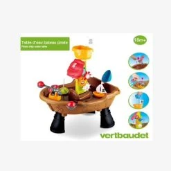 Table D'eau Bateau Pirate Marron - Vertbaudet -vertbaudet shop table deau bateau pirate 2