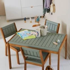 Table Outdoor Maternelle Summer Kaki - Vertbaudet -vertbaudet shop table outdoor maternelle summer 3