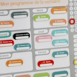 Tableau Organisateur De Semaine Gris - Vertbaudet -vertbaudet shop tableau organisateur de semaine 2