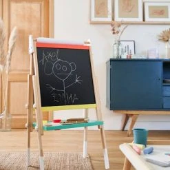 Tableau Pliable Et Réglable En Hauteur 3 En 1 En Bois FSC® Multicolore - Vertbaudet -vertbaudet shop tableau pliable et reglable en hauteur 3 en 1 en bois fsc 1