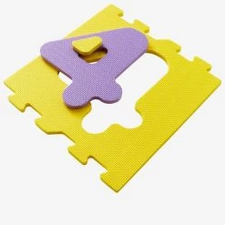 Tapis De Jeux, Marelle Et Puzzle En Mousse + 4 Palets Multicolore - Vertbaudet -vertbaudet shop tapis de jeux marelle et puzzle en mousse 4 palets 2