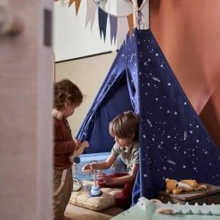 Tipi Avec Détails Phosphorescents Constellation Bleu - Vertbaudet -vertbaudet shop tipi avec details phosphorescents constellation 4